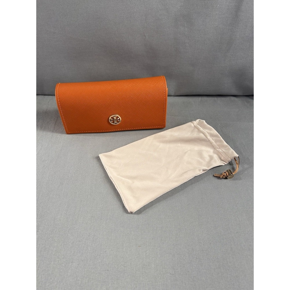 Tory Burch Eyeglass Case and Sleeve 6.5"x3"x2.25" Case and Sleeve‎ Only